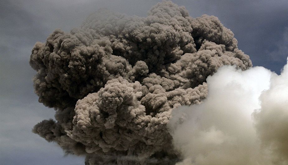 View of the ashes spewed by the Cotopaxi volcano in  Aloag, Pichincha province, Ecuador on August 14, 2015. The volcano spewed a column of ash five kilometers (3 miles) high on Friday, prompting officials to raise the alert level. AFP PHOTO / JUAN CEVALLOS
